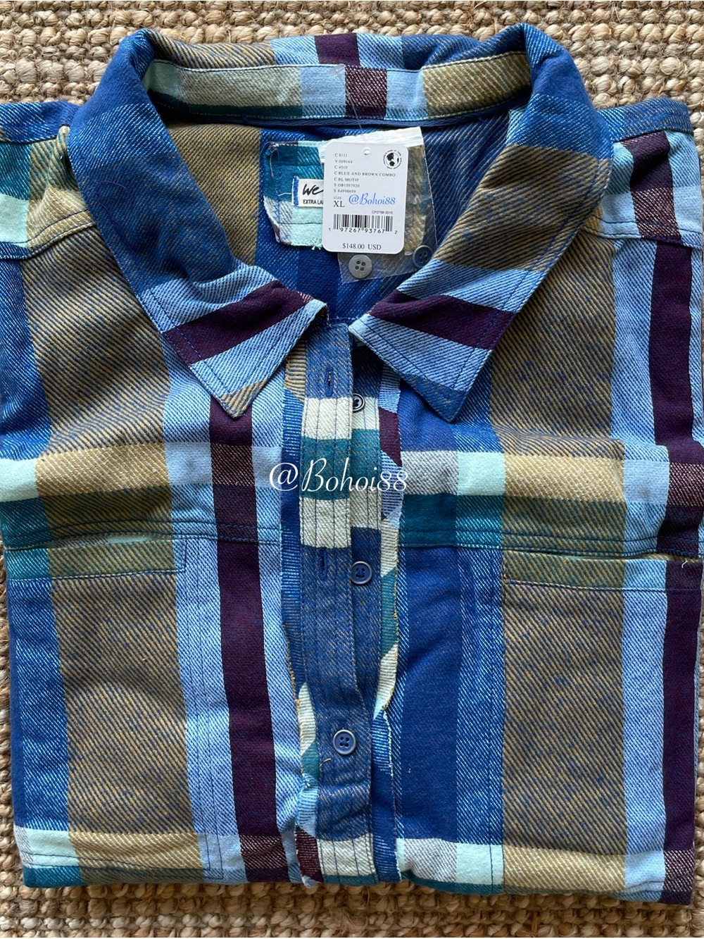 NWT Free People We The Free So Long Summer Plaid Top - Picture 7 of 16